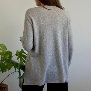 Womens Grey and Silver Jumper